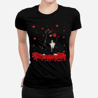 Newfoundland Dog Valentines Day Women T-shirt - Monsterry