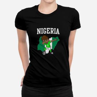 Nigeria Soccer Boy Nigerian Dabbing Football Women T-shirt | Crazezy AU