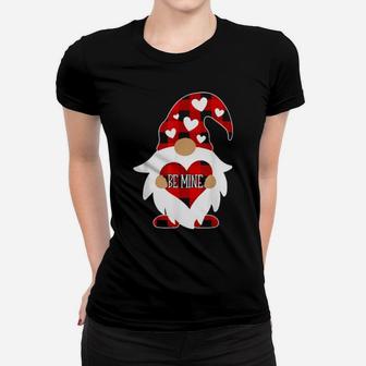 Nn Heart Gnome Plaid Costume Valentines Day Couple Women T-shirt - Monsterry