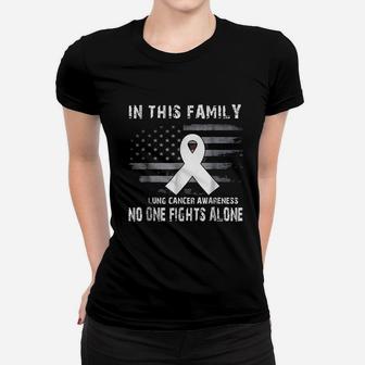 No One Fights Alone Women T-shirt | Crazezy CA