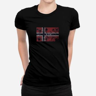 Norway Flag Faded Abstract Norwegian Flag Women T-shirt | Crazezy AU