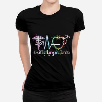 Nurse Everyday Superhero Medical Shirt Cute Faith Hope Love Women T-shirt | Crazezy