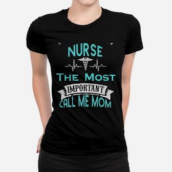 Nurse Mom Mother's Day Gift For Nurses Back Print Hoodie Women T-shirt | Crazezy AU
