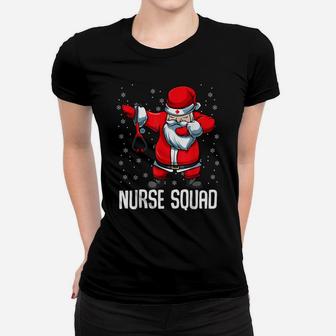 Nurse Squad Santa Dancing Christmas Nursing Job Emergency Women T-shirt | Crazezy DE