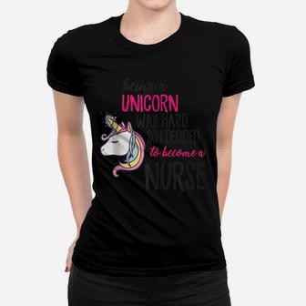 Nursing Student Graduation Gift Unicorn Funny New Nurse Rn Women T-shirt | Crazezy