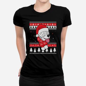Old English Sheepdog Funny Dog Ugly Christmas Gift Women T-shirt | Crazezy UK