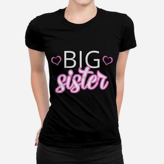Older Sibling Big Sister Shirt Gift Pregnancy Announcement Women T-shirt | Crazezy