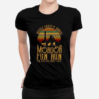 One Does Not Simply Walk Middle Earths Annual Mordor Fun Run Women T-shirt | Crazezy