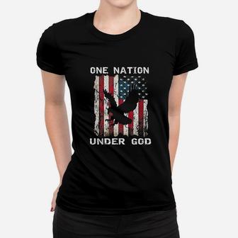 One Nation Under God Flag Women T-shirt | Crazezy AU