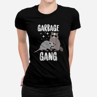 Opossum And Raccoon Shirt Garbage Gang Funny Animals T-Shirt Women T-shirt | Crazezy