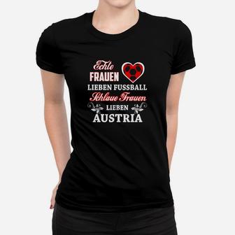 Österreich Fußball-Fan Frauen Tshirt für Frauen, Echte und kluge Liebhaberinnen - Seseable