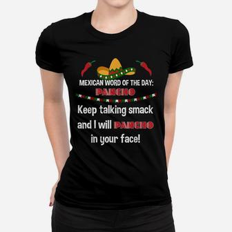 Pancho In The Face Play On Words Gag Gift Drinking Tee Shirt Women T-shirt | Crazezy