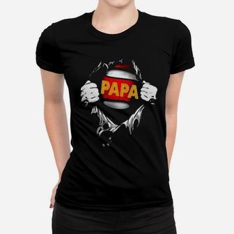 Papa Is My World Women T-shirt - Monsterry