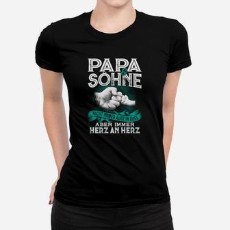 Papa  Sohne Nicht Immer Auge In Auge Frauen T-Shirt - Seseable