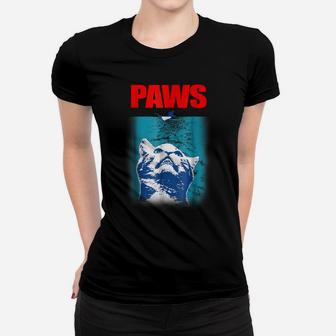 Paws Cat Kitten Kitty Pet Lover Funny Parody Women T-shirt | Crazezy UK