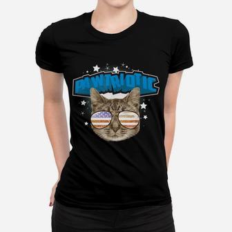 Pawtriotic | Cool Nationalistic Love Kittens Gift Women T-shirt | Crazezy DE