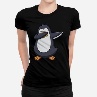 Penguin Dabbing Gift Birthday Party Christmas Women T-shirt | Crazezy DE