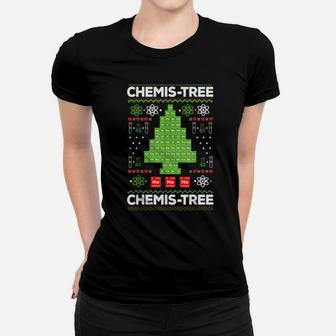 Periodic Table Tree Oh Chemistree Fun Chemistry Teacher Xmas Women T-shirt - Monsterry CA
