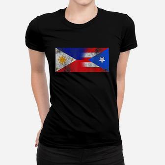 Philippines And Puerto Rican Flag Women T-shirt | Crazezy