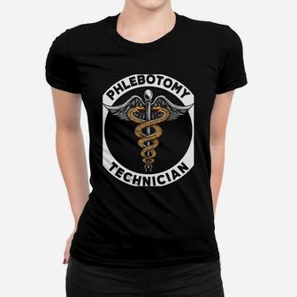 Phlebotomy Technician Medical Nurse Syringe Blood Phlebotomy Sweatshirt Women T-shirt | Crazezy
