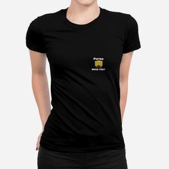 Pietro Mega Italy Herren-Frauen Tshirt Schwarz, Stilvolles Design - Seseable