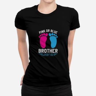 Pink Or Blue Brother Women T-shirt - Monsterry