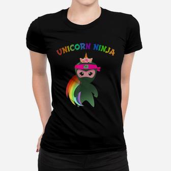 Pink Unicorn Ninja Disguise Spy Girls Kids & Teachers Squad Women T-shirt | Crazezy DE