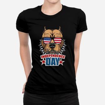 Pit Bull Hapy Independence Day Flag 4Th Of July Women T-shirt - Monsterry UK