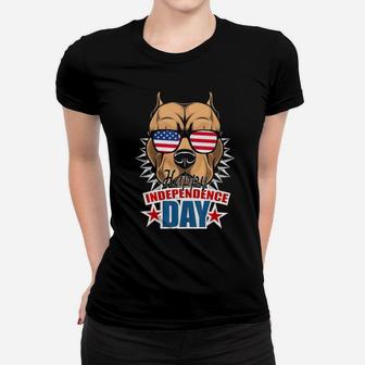 Pit Bull Hapy Independence Day Flag 4Th Of July Women T-shirt - Monsterry UK