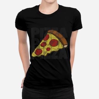 Pizza Lover Funny Pizza Slice Eater Pepperoni Lovers Women T-shirt | Crazezy