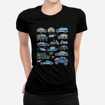 Police Car Shirt For Boys Cop Vehicles Toddler Swat Truck Women T-shirt | Crazezy