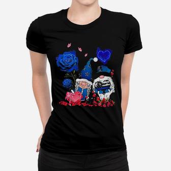 Police Couple Gnome Valentine Women T-shirt - Monsterry DE