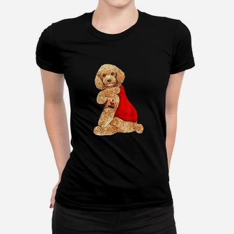 Poodle Dog I Love Mom Tattoo Lover Funny Gift Women T-shirt | Crazezy UK