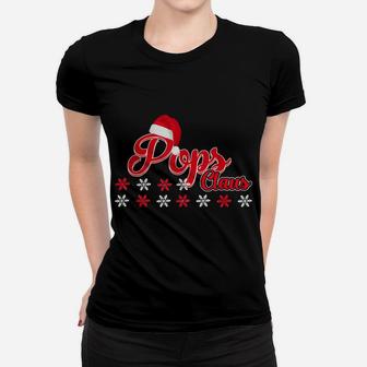 Pops Claus Matching Family Christmas Pajamas Gifts Women T-shirt | Crazezy