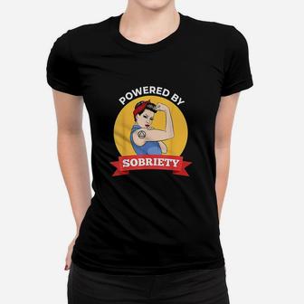 Powered By Sobriety Women T-shirt | Crazezy DE