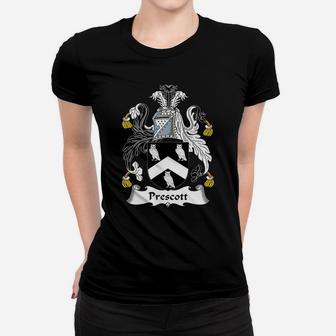 Prescott Coat Of Arms - Family Crest Shirt Women T-shirt | Crazezy