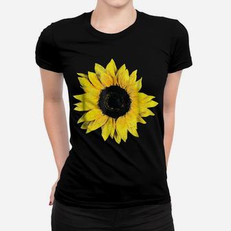 Pretty Oversize Flower Floral Sunflower Graphic Women T-shirt | Crazezy