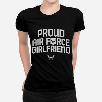 Proud Air Force Girlfriend Shirt Veteran Women T-shirt | Crazezy