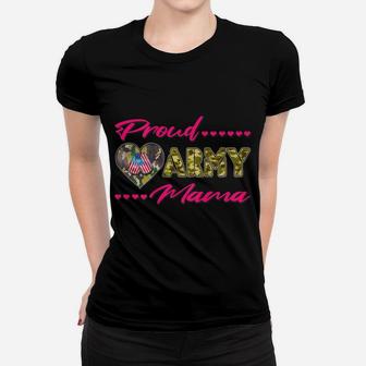 Proud Army Mama - Camo Us Flag Dog Tags Military Mom Gift Women T-shirt | Crazezy