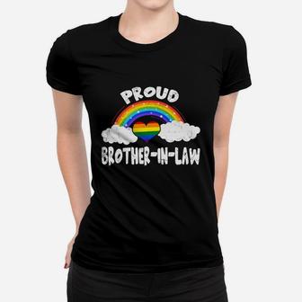 Proud Brother In Law Lgbt Rainbow Pride 2020 Women T-shirt - Thegiftio UK