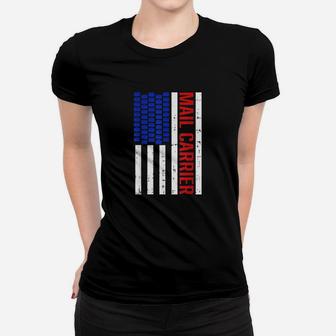 Proud Patriotic Postal Worker American Flag Us Postal Worker Women T-shirt