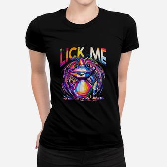 Psytrance Acid Trippy Frog Women T-shirt | Crazezy