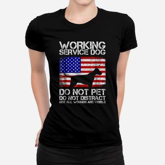 Ptsd Service Dog Assistant United States Us Veteran Shirt Women T-shirt | Crazezy