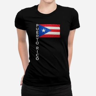 Puerto Rico Flag Proud Ricans Heritage Pr Family Familia Women T-shirt | Crazezy