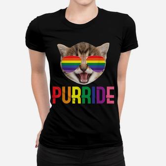 Purride | Cute Funny Lgbqt Cat Lovers Gift Women T-shirt | Crazezy