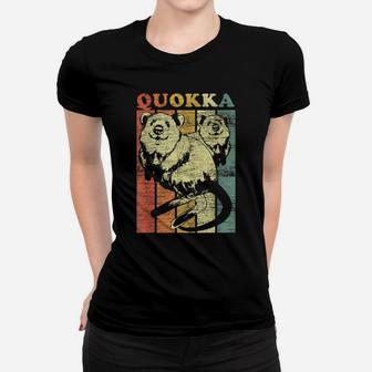 Quokka Kangaroo Australia Outback Retro Vintage Women T-shirt | Crazezy AU