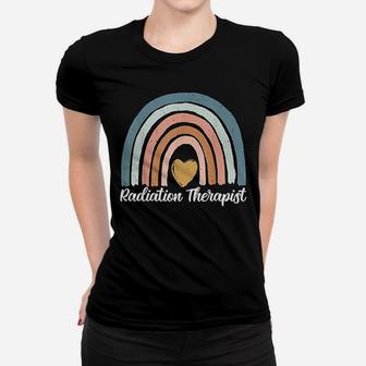Radiation Therapist Rainbow Heart Women T-shirt | Crazezy UK