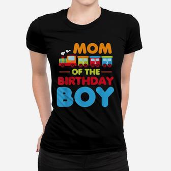 Railroad Birthday Boy Shirt | Mom Of The Birthday Boy Train Women T-shirt | Crazezy AU