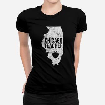 Red For Ed Chicago Teacher Public Education Women T-shirt | Crazezy