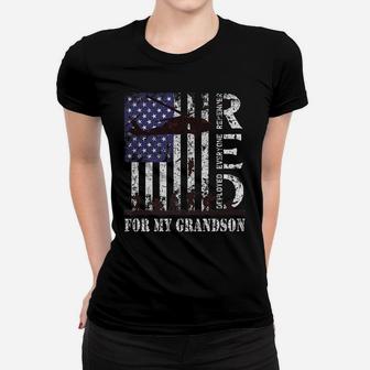 Red Friday For My Grandson Remember Everyone Deployed Army Women T-shirt | Crazezy